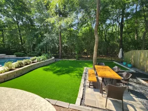 Artificial Turf Around Pool The Woodlands TX